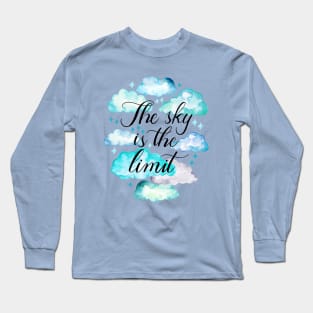 The Sky Is The Limit (Blue Version) Long Sleeve T-Shirt